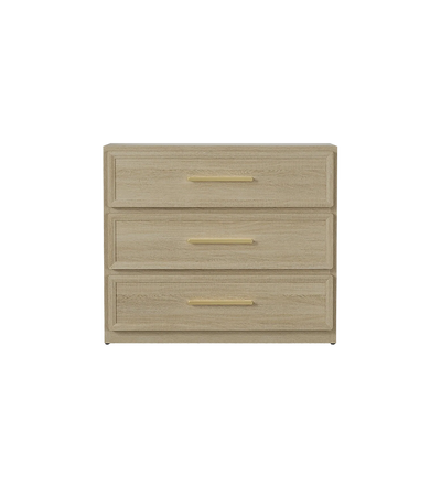 Crescent Nightstand, 3 Drawers