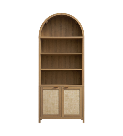 Savanna Arched Bookcase, 84.2Inch Height